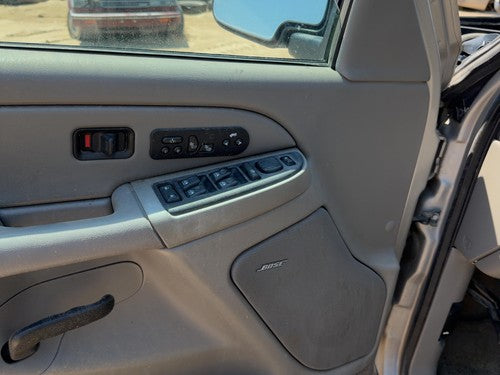 05 Suburban 1500 Driver Left Front Door Trim Panel With Master Switch Gray 92I