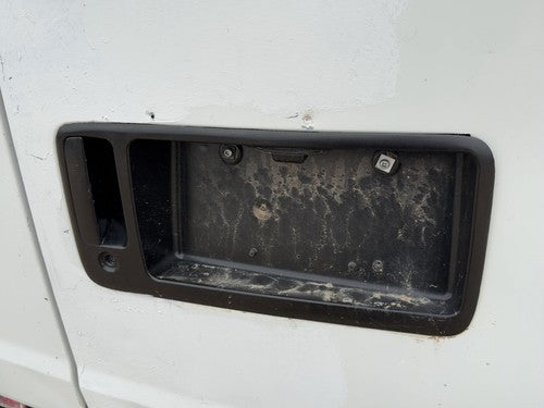 2002 Chevy Express Van 2500 License Plate Trim Surround Panel Oem With Handle