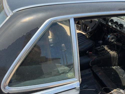 1980 Mercedes 450SL 107 Passenger Right Chrome Trim Around Door OEM Black