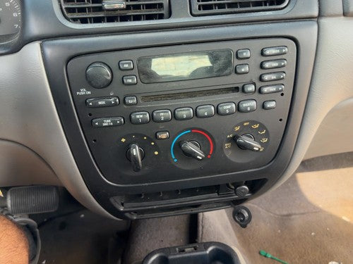 2000-2002 Ford Taurus Trim Bezel Around Radio Surround Dash Panel Oem Gray