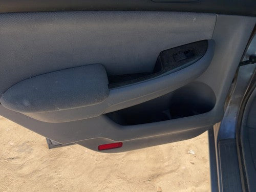 06-07 Accord Driver Left Rear Door Trim Panel With Switches Back Sedan Gray