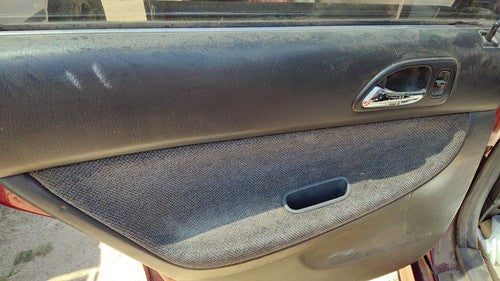 1994-1995 Honda Accord Driver Left Rear Door Trim Panel With Switches Back Gray