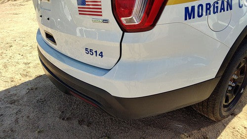 2016 17 Explorer Police Interceptor Rear Bumper Cover Assembly Oem Back White Yz