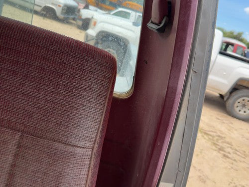 1987-1991 Ford F150 Pickup Driver Left Rear B-Post Trim Panel Red