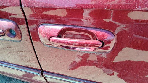01-07 Town Country Driver Left Rear Outside Door Handle Oem Back Red Prh