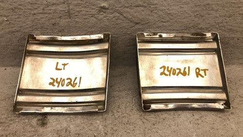 1989 Dodge D100 Driver Passenger Left Right Rear Cab Corner Mouding Pair Set Oem