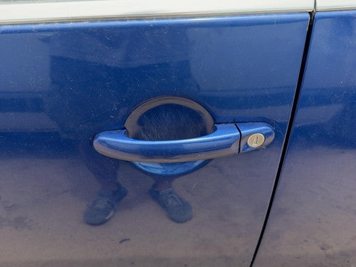 2003-2010 Vw Beetle Convertible Driver Left Front Outside Door Handle Oem Blue