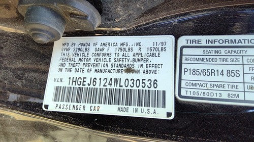 1992-2000 Honda Civic Multifunction Control Module Computer Oem 4795795