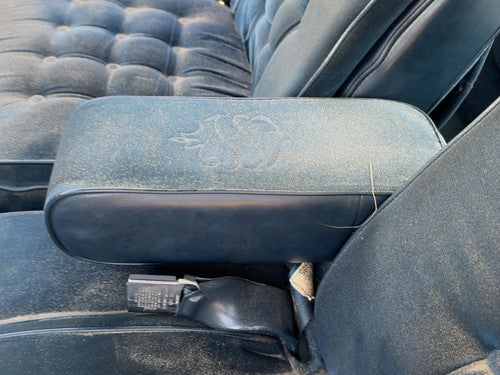 1986 Oldsmobile 98 Driver Left Front Arm Rest Side Seat Oem Blue