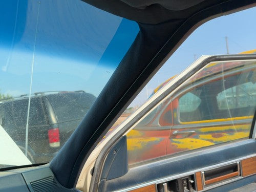 1986 Oldsmobile 98 Passenger Right A Pillar Trim Windshield Post Panel Oem Blue