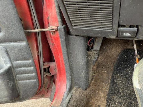 1987-1988 Toyota FX Driver Left Lower Kick Trim Panel OEM Gray