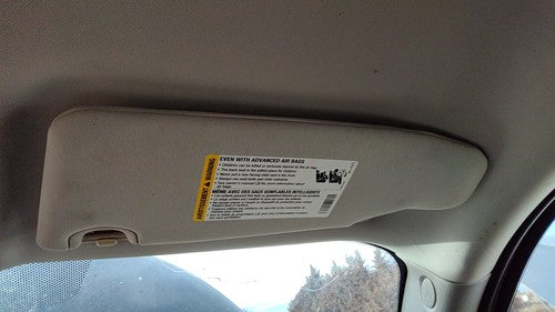 2006-2011 Chevy Hhr Passenger Right Sun Visor Oem 25788230