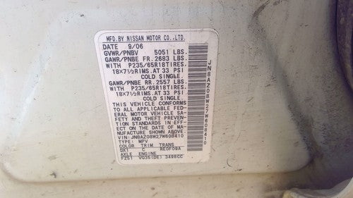 2006-2007 Nissan Murano Ac Compressor Air Conditioner Pump Assembly Oem