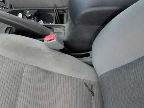 11-12 Sentra Driver Left Front Seat Belt Buckle Receiver Oem Cloth Charcoal X