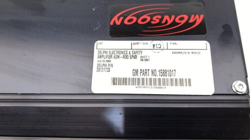 2006-2009 Pontiac G6 Convertible Stock Stereo Amplifier Oem Monsoon 15881017