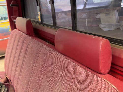 1987-1996 Dodge Dakota Pair Of Front Headrests Oem Left Right Set Seat Red