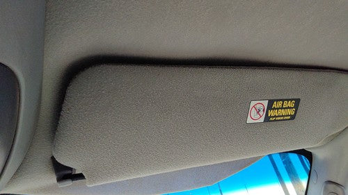 1997-1999 Ford Expedition Passenger Right Sun Visor Oem Gray F2