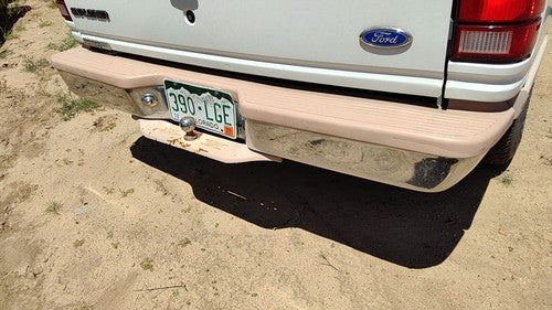 1991-1994 Ford Explorer Rear Bumper Assembly With Brackets Oem White F2tz17906j
