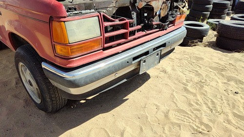 1989-1990 Ford Bronco 2 Front Bumper With Brackets Assembly Oem Chrome
