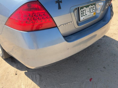 06-07 Accord Rear Bumper Cover Assembly Oem Back 2.4L Sedan Cool Blue B542M
