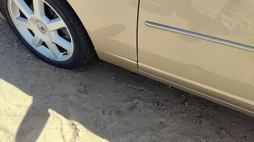 03-07 Cts Driver Left Front Rocker Panel Moulding Side Skirt Oem Sand Storm 61U