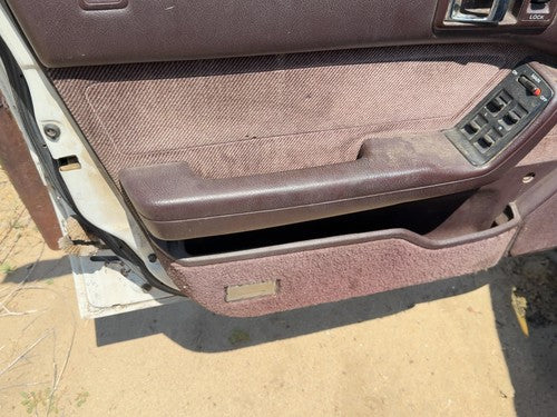 1989 Honda Accord Lx Driver Left Front Door Trim Panel With Master Switch Maroon