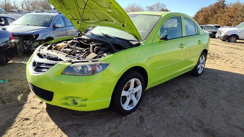 2004 05 Mazda 3 Complete Fuel Rail With Injectors Set With Wiring Harness 2.3L