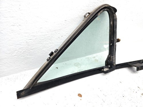 80-91 Ford F150 Driver Left Front Vent Window Small Door Glass With Frame Oem