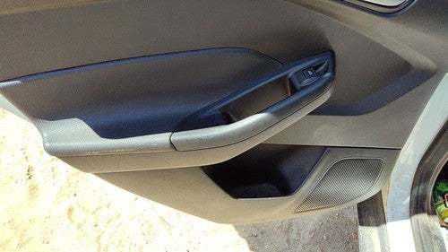 12-14 Focus Ford Driver Left Rear Door Trim Panel With Switches Back Black Ew