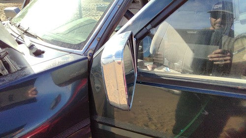 1993-1995 Nissan Pathfinder Driver Left Power Side Mirror Door Mounted Oem Black