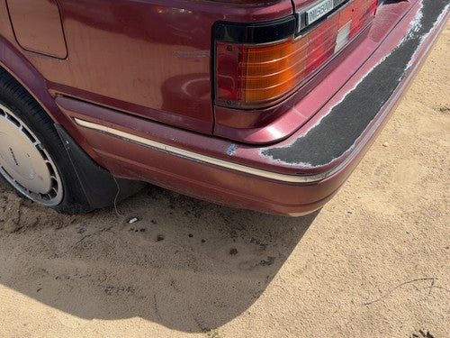 1987-1988 Nissan Maxima Rear Bumper Cover Assembly Oem Back Red 8502232E25