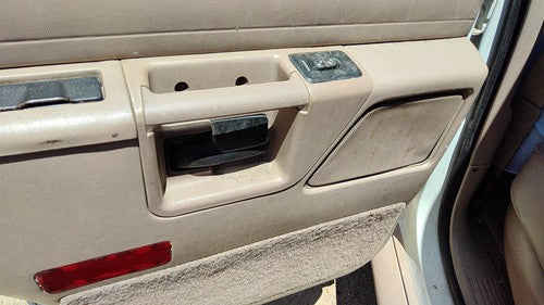 93 Ford Explorer Driver Left Rear Inside Door Trim Panel With Switches Back Tan