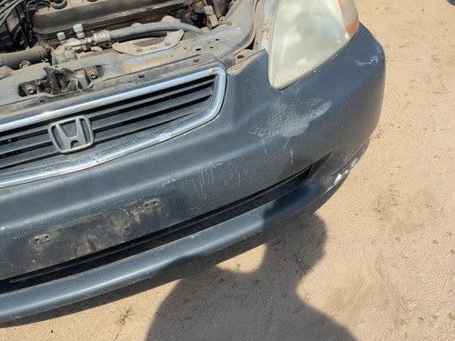 1996-1998 Honda Civic Front Bumper Cover Assembly Oem Blue B-73M 4802120