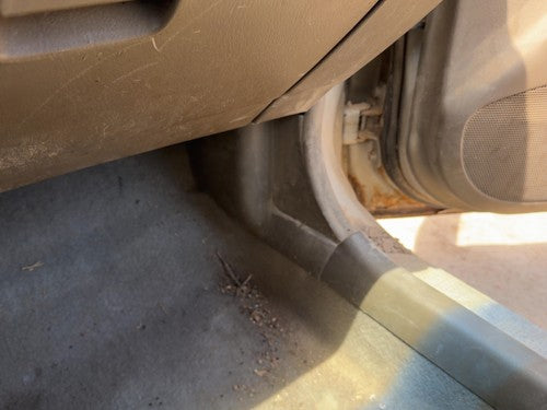 2000 Mazda Protege Dx Passenger Right Lower Kick Trim Panel Oem Brown