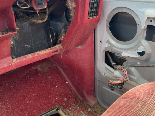 1987-1991 Ford F150 Passenger Right Lower Kick Trim Panel Oem Red