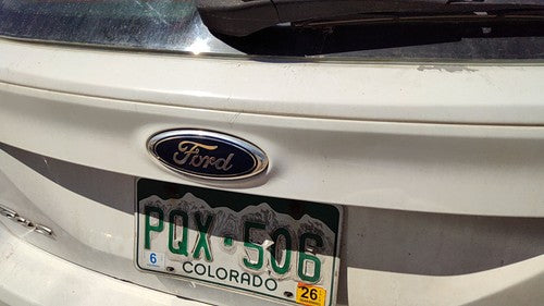 14 Focus Ford Focus License Plate Trim Surround Panel Tail Trunk Finish White Yz