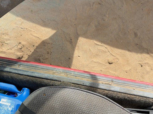 1987-1988 Toyota FX Passenger Right Lower Sill Step Moulding Trim Panel Gray