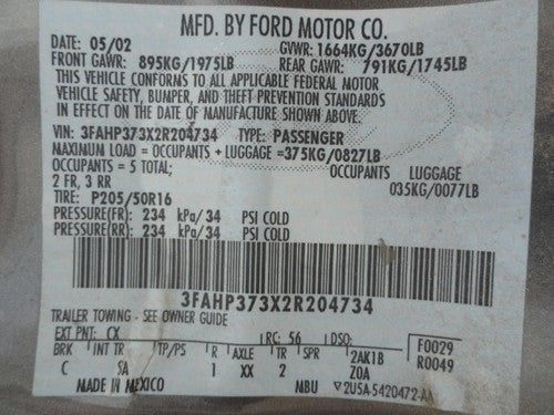 2000-2004 Ford Focus Harmonic Balancer Crankshaft Pulley With Bolt Oem Dohc