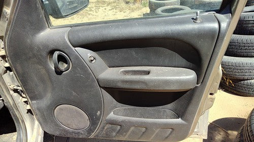 03-04 Jeep Liberty Passenger Right Front Door Trim Panel With Switches Gray Dv