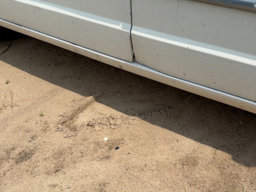 11-16 Town & Country Passenger Lower Rocker Panel Moulding Side Skirt White Pw1