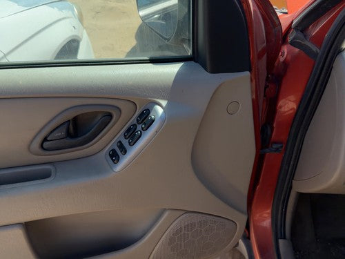 05-06 Escape Driver Left Front Door Trim Panel With Master Switch Pebble Tan Ah