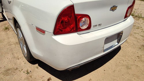 2008-2012 Chevy Malibu Rear Bumper Cover Assembly Oem Back White 50U 25919219