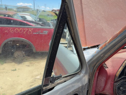80-91 Ford F150 Driver Left Front Vent Window Small Door Glass With Frame Oem