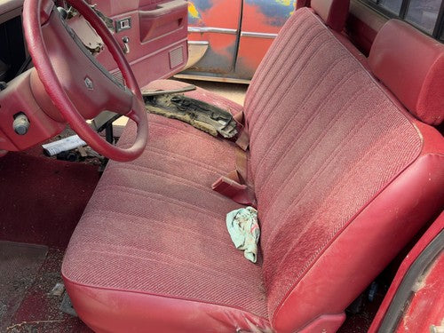 1987-1996 Dodge Dakota Front Bench Seat Assembly Red OEM