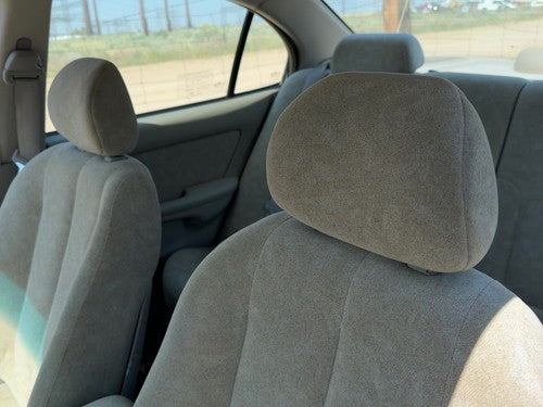 01-02 Elantra Pair Of Front Headrests Oem Left Right Set Seat Beige Gray Ze
