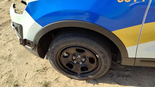 16-19 Explorer Police Interceptor Driver Left Front Wheel Flare Moulding Fender