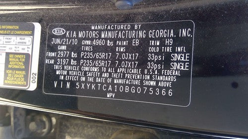 2011-2013 Kia Sorento Ac Compressor Air Conditioner Pump Assembly Oem 2.4L