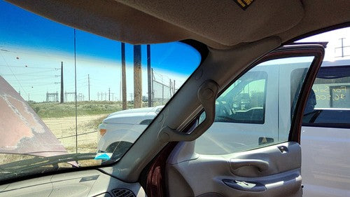 1997 Ford Expedition Passenger Right A Pillar Trim Windshield Post Panel Gray F2