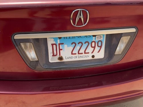 2004-2008 Acura Tl License Plate Trim Surround Panel Oem Tail Trunk Finish
