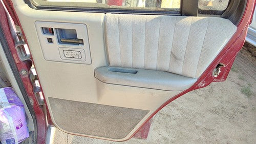 91-94 S10 Blazer Passenger Right Rear Inside Door Trim Panel With Switches Back